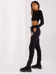 Женские черные спортивные штаны цена и информация | Спортивная одежда для женщин | kaup24.ee