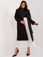 женское черное плюшевое пальто с капюшоном цена и информация | Женские пальто | kaup24.ee