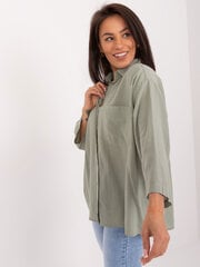 Женская рубашка оверсайз цвета хаки цена и информация | Женские блузки, рубашки | kaup24.ee
