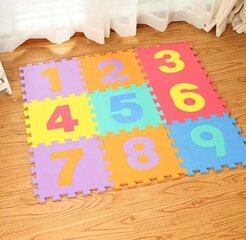 Комплект напольного коврика для детей с цифрами из пеноматериала, Electronics LV- 1075, разноцветный, 1 шт. цена и информация | Развивающие коврики | kaup24.ee