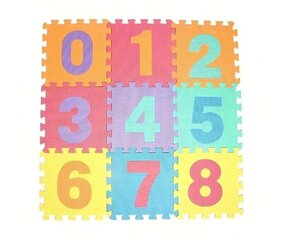 Põrandamattide komplekt numbritega Electronics LV-1075, erinevad värvid, 1 tk hind ja info | Tegelustekid | kaup24.ee