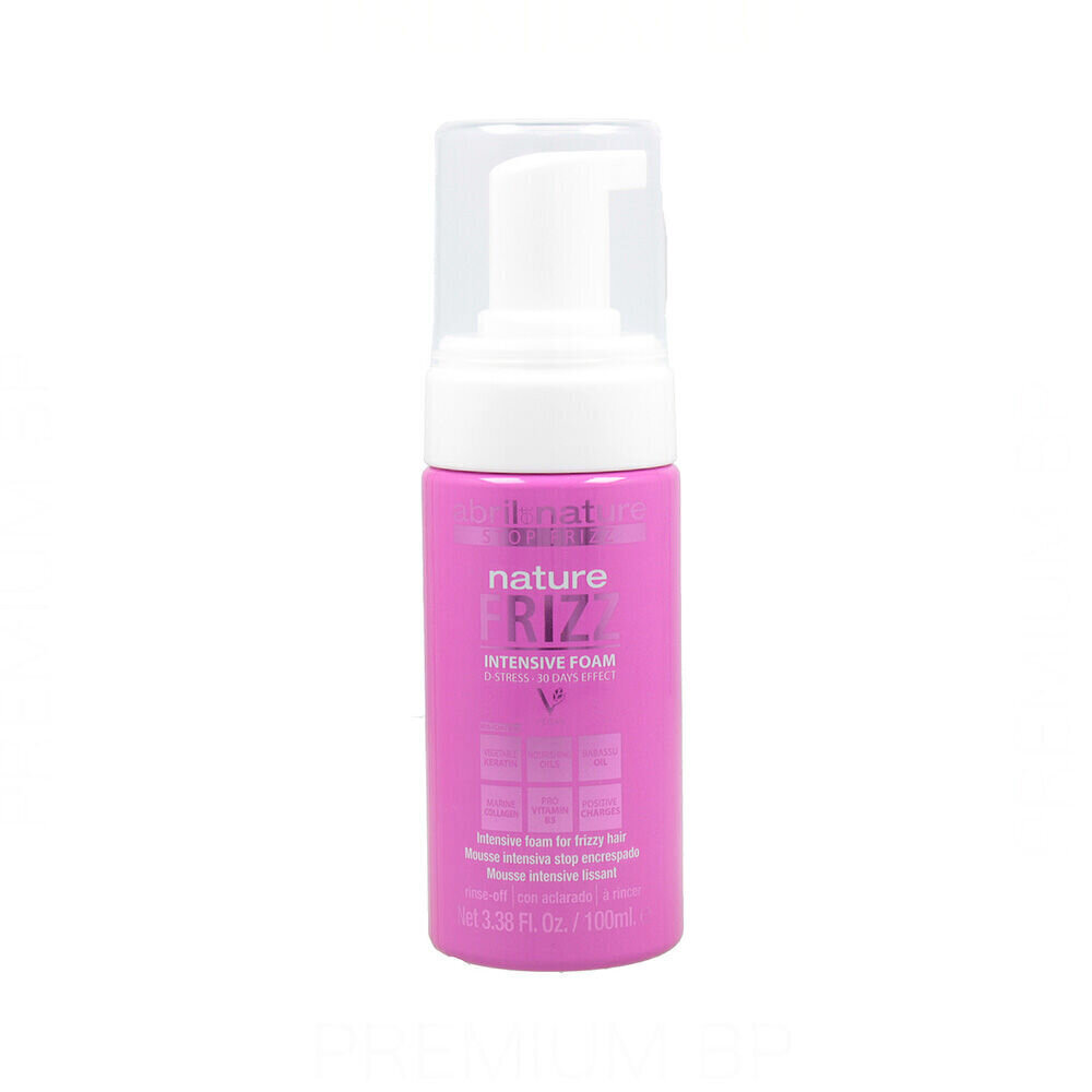 Siluv fikseerimisvaht Abril Et Nature Nature Frizz Intensive Foam, 100 ml цена и информация | Viimistlusvahendid juustele | kaup24.ee