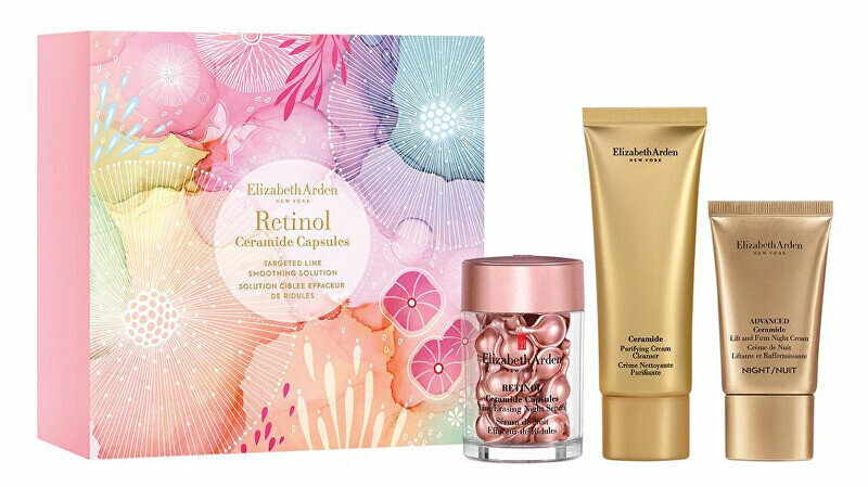 Komplekt näonaha hoolduseks Elizabeth Arden Retinol Ceramide Capsules: puhastuskreem, 50 ml + ööseerum kapslites, 30 tk. + pinguldav öökreem, 15 ml hind ja info | Näokreemid | kaup24.ee