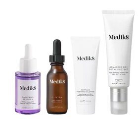 Kosmeetikakomplekt Medik8 CSA Bakuchiol: puhastusvahend AHA/BHA hapetega, 40 ml + seerum, 30 ml + kreem, 50 ml + peptiidseerum, 30 ml hind ja info | Näokreemid | kaup24.ee