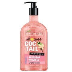 Душ гель Bielenda Shower Coctail Rhubarb Vanilla, 400 мл цена и информация | Масла, гели для душа | kaup24.ee