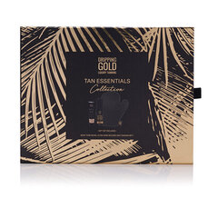 Косметический набор Dripping Gold Tan Essentials Ultra Dark Body Tune Bling: пена для самозагара, 150 мл + эмульсия для тела с блестками, 100 мл + перчатка цена и информация | Кремы для автозагара | kaup24.ee
