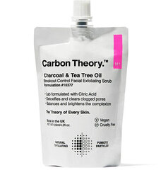 Скраб для лица Carbon Theory Charcoal &amp; Tea Tree Oil Breakout Control, 125 мл цена и информация | Аппараты для ухода за лицом | kaup24.ee