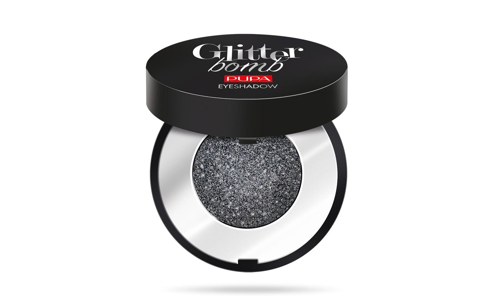 Lauvärv Pupa Milano Glitter Bomb, 009 Midnight Black, 0,8 g цена и информация | Ripsmetušid, lauvärvid, silmapliiatsid, seerumid | kaup24.ee