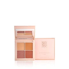 Lauvärvipalett Sosu Cosmetics Eyeshadow Quad Nude, 4,8 g hind ja info | Ripsmetušid, lauvärvid, silmapliiatsid, seerumid | kaup24.ee