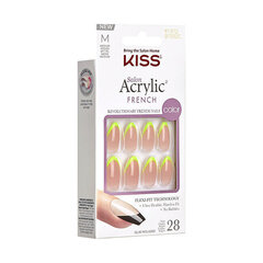 Искусственные ногти Kiss Salon Acrylic French Hype, 28 шт. цена и информация | Средства для маникюра и педикюра | kaup24.ee