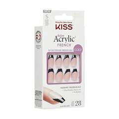 Искусственные ногти Kiss Salon Acrylic French Flame, 28 шт. цена и информация | Средства для маникюра и педикюра | kaup24.ee