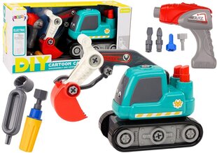 Игрушечный экскаватор с насадками Lean Toys, зеленый цена и информация | Игрушки для мальчиков | kaup24.ee