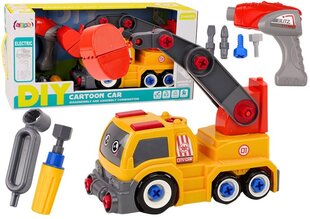 Игрушечный грузовик с ковшом и аксессуарами Lean Toys, желтый цена и информация | Игрушки для мальчиков | kaup24.ee