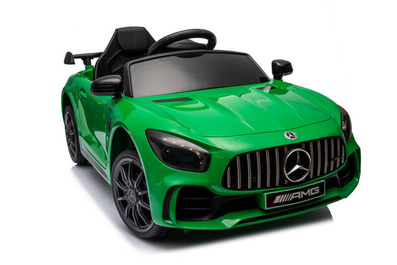 Ühekohaline elektriauto lastele Mercedes GT R, roheline цена и информация | Laste elektriautod | kaup24.ee