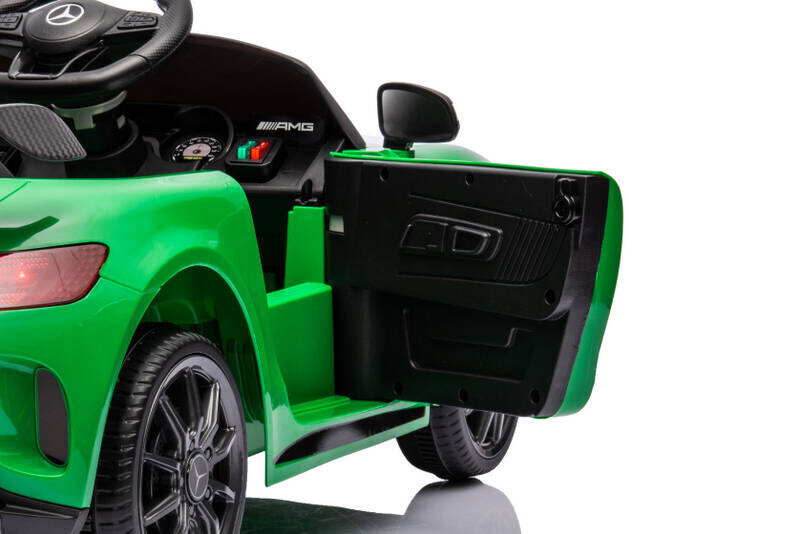 Ühekohaline elektriauto lastele Mercedes GT R, roheline цена и информация | Laste elektriautod | kaup24.ee