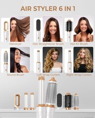 Ukliss WT-622 Набор щеток для фена Air Styler 6 в 1 цена и информация | Фены | kaup24.ee