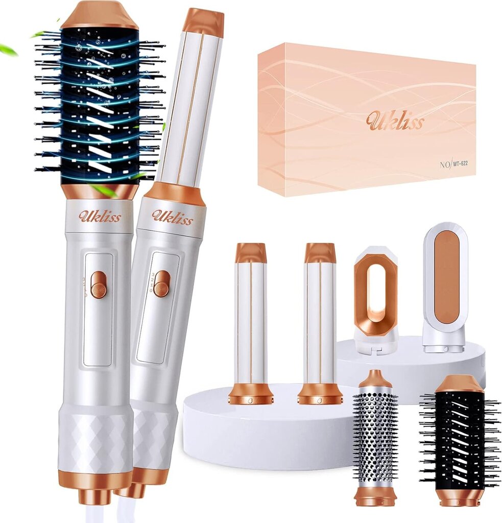 Ukliss WT-622 6 in 1 Air Styler Fööniharjade komplekt цена и информация | Föönid | kaup24.ee