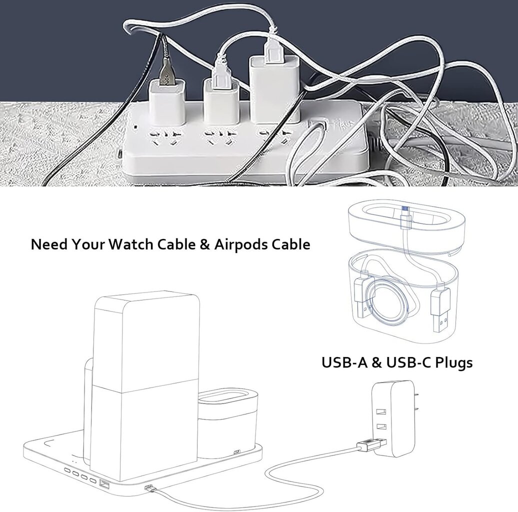 Colsur juhtmevaba laadimisjaam, kolm ühes hind ja info | Mobiiltelefonide laadijad | kaup24.ee