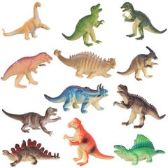 Dinosauruste kujukeste komplekt, 12 tk hind ja info | Poiste mänguasjad | kaup24.ee