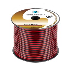 1,0 мм черно -красного динамика цена и информация | Текстильные провода и клеммные колодки | kaup24.ee