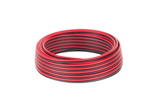 CCA 0,75 мм Черный и красный кабель динамиков 10м цена и информация | Текстильные провода и клеммные колодки | kaup24.ee