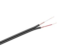 Kaabel 2 x rca-3 mm, must hind ja info | Kaablid ja juhtmed | kaup24.ee