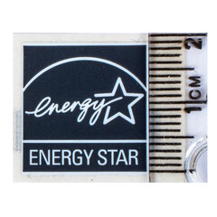 Energy Star kleebis must 19 x 20 mm hind ja info | Komponentide tarvikud | kaup24.ee