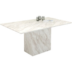 Стол Marble, белый, 160 x 90 cм цена и информация | Кухонные и обеденные столы | kaup24.ee
