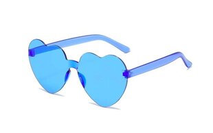 Солнцезащитные очки без оправы в форме сердечка, Electronics LV-300009, голубые, 1шт цена и информация | Женские солнцезащитные очки | kaup24.ee