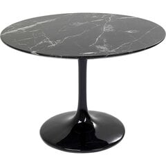 Стол Marble, чёрный, Ø 110 cм цена и информация | Кухонные и обеденные столы | kaup24.ee
