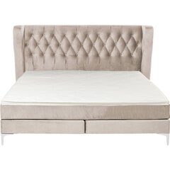 Boxspring Bed Benito Moon Cream 160x200cm цена и информация | Кровати | kaup24.ee