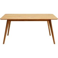 Стол Memo, коричневый, 160 x 90 cм цена и информация | Кухонные и обеденные столы | kaup24.ee