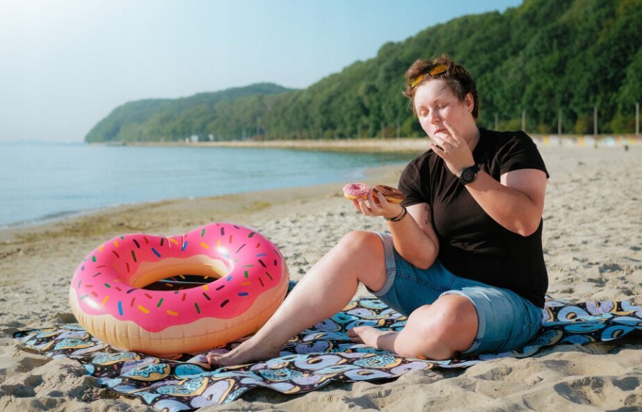 Majestic Sport Donuts tekk 200 x 200 cm цена и информация | Matkamadratsid, matkamatid | kaup24.ee