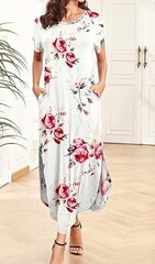 Женское платье Auselily, белое цена и информация | Платья | kaup24.ee