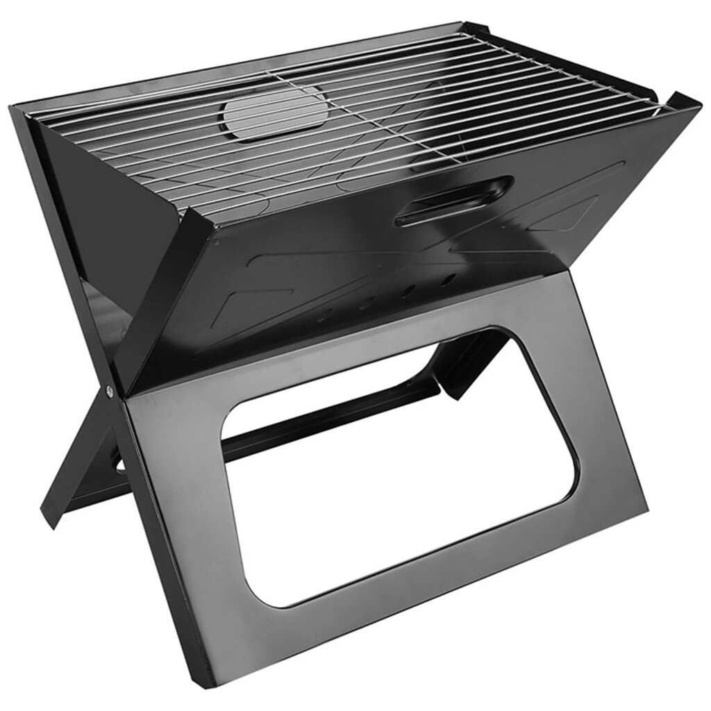 Kaasaskantav grill Omimar, kokkupandav 43,5x27,5x38 cm, must hind ja info | Grillid | kaup24.ee