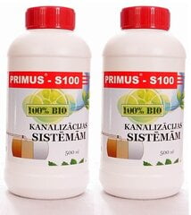 Vedelik kanalisatsioonisüsteemidele Primus S, 500ml x 2 tk hind ja info | Mikroorganismid, bakterid | kaup24.ee