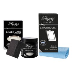 Hõbeda puhastuskomplekt: Hagerty Silver Care + Silver Duster hind ja info | Puhastusvahendid | kaup24.ee
