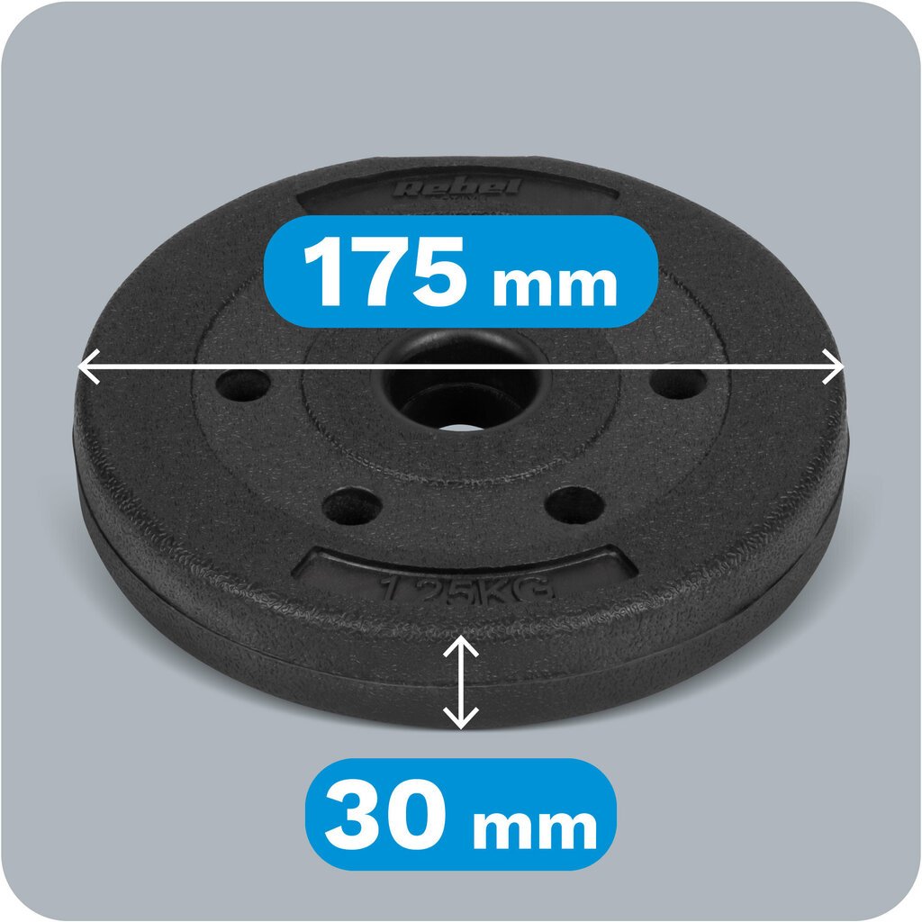 Raskuste komplekt, 4x1,25 kg hind ja info | Hantlid, kangid, raskused | kaup24.ee