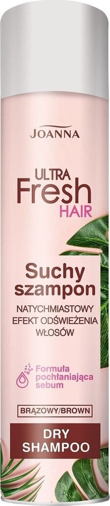 Ultra Fresh Hair Dry Shampoo Brown 200ml цена и информация | Šampoonid | kaup24.ee