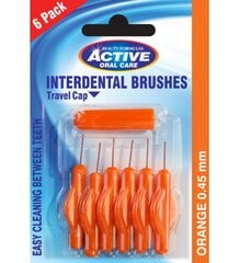 Active Oral Care Interdental Brushes hambavahede puhastusvahendid 0,45mm 6 tk. hind ja info | Suuhügieen | kaup24.ee