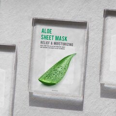 Увлажняющая тканевая маска для лица с алоэ Eunyul Aloe Sheet Mask, 22мл цена и информация | Маски для лица, патчи для глаз | kaup24.ee