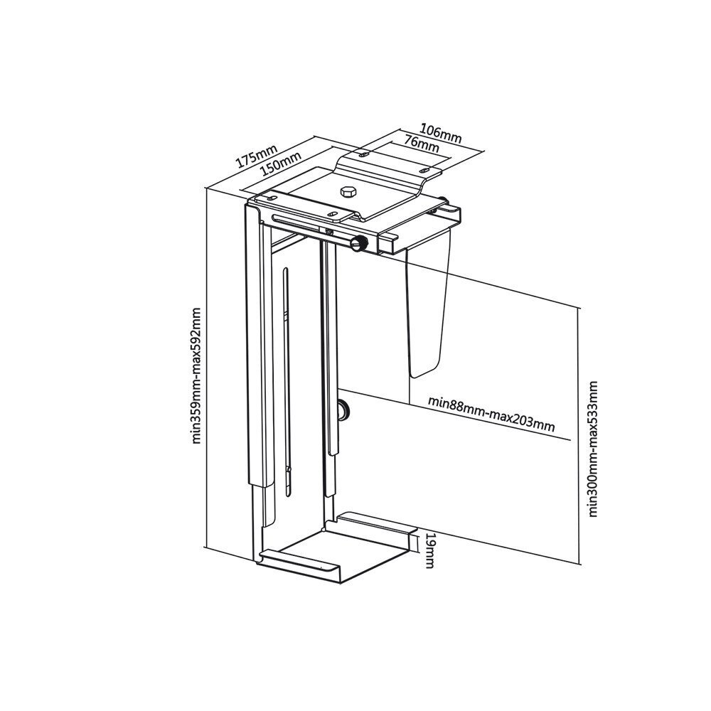 Maclean MC-713 hind ja info | Monitori hoidjad | kaup24.ee