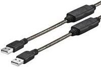 Kabel USB VivoLink USB-A - USB-A 15 m Czarny (PROUSBAA15) hind ja info | Mobiiltelefonide kaablid | kaup24.ee