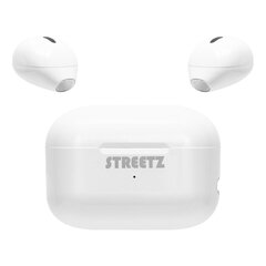 Безпроводные наушники Streetz True Wireless Stereo, TWS-114, белый цена и информация | Наушники | kaup24.ee