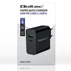 Qoltec 52378 цена и информация | Зарядные устройства для телефонов | kaup24.ee