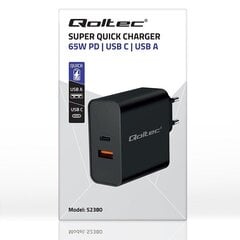 Qoltec 52380 цена и информация | Зарядные устройства для телефонов | kaup24.ee