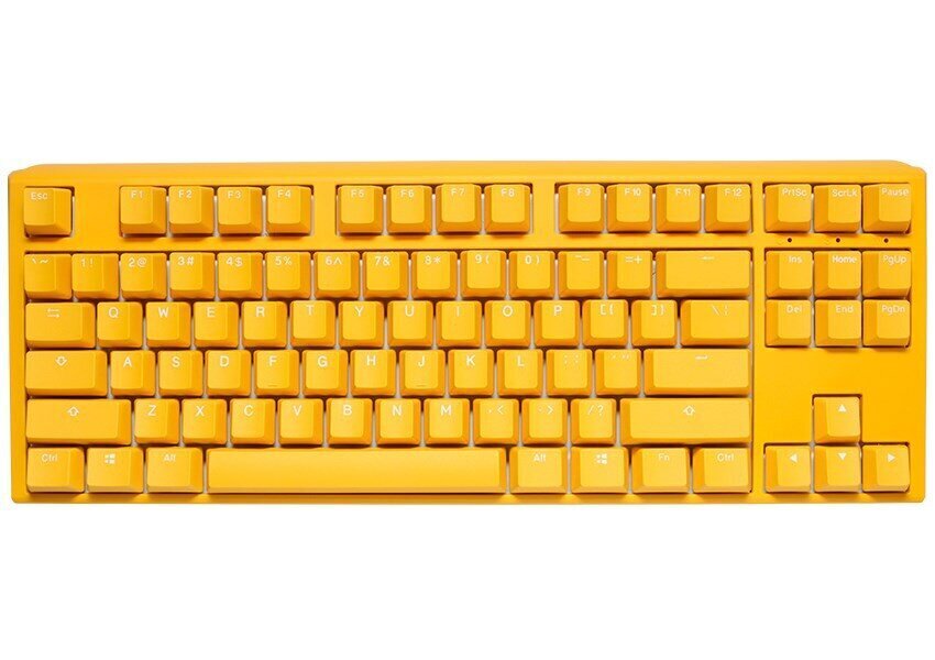 Ducky One 3 Yellow TKL RGB LED MX-Silent-Red (DKON2187ST-SUSPDYDYYYC1) цена и информация | Klaviatuurid | kaup24.ee