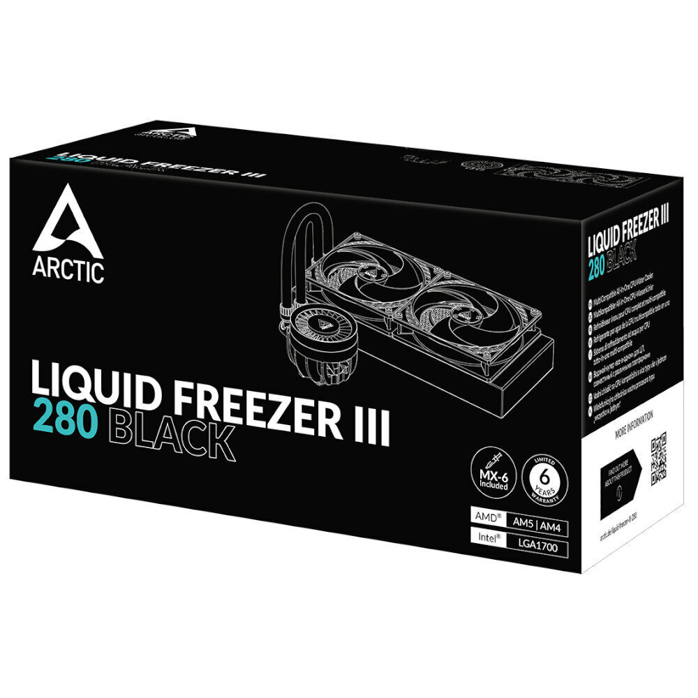 Arctic Liquid Freezer III 280 Black ACFRE00135A hind ja info | Protsessori jahutid | kaup24.ee