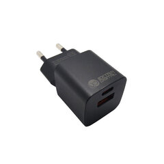 Зарядное устройство GaN USB Type-C, USB Type-A: 30Вт, PPS цена и информация | Зарядные устройства для телефонов | kaup24.ee