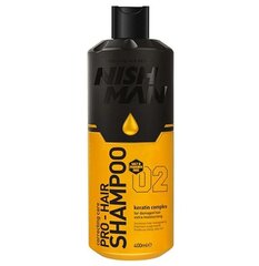 Šampoon Nishman 02 Keratin Complex, 400 ml hind ja info | Šampoonid | kaup24.ee